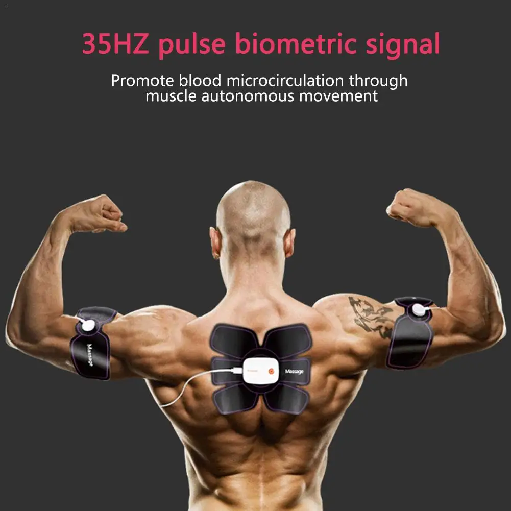 EMS Mobile Phone APP Smart Abdominal Fitting Equipment Weight Loss Domestic Abdominal Muscle Paste Patch Muscle Training Gear