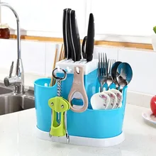 Многофункциональный Ножи держатель Пластик корзинка для палочек для еды Слива стойки, полки Подставка для ножей Кухня инструменты