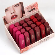 24PCS/LOT Matte Lipstick Velvet Lasting Moisturizing Cosmetics Lipstick Red Lips Makeup Lip Gloss Lip Kit Beauty Lipstick hannaier 269 h01 pen style moisturizing lipstick lip gloss red