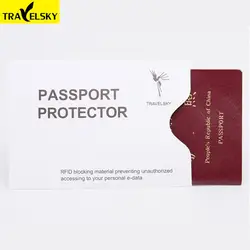 Travelsky RFID Блокировка Обложка для паспорта держатель Оптовая Обложка для паспорта Новое поступление 2017 года 10 шт./лот Бесплатная доставка 13590