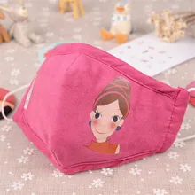 5pcs/Pack Cartoon girl slaapmasker mask for mouth kawaii dustproof haze masks winter masking dust cotton maska surgical