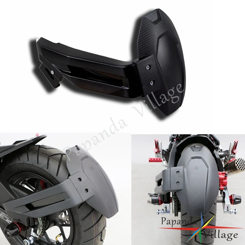 Plastic Rear Fender Splash Mudguard Iron Bracket Fit Honda Grom MSX125 SF Custom
