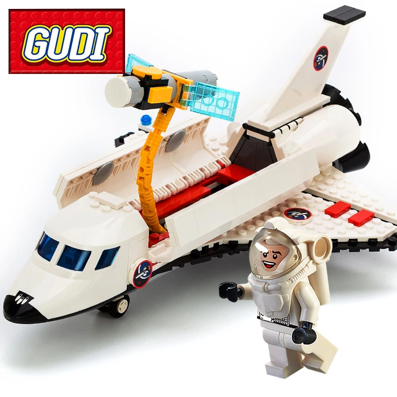 

GUDI 8814 City Space Shuttle Blocks 297pcs Building Block Sets Kids DIY Bricks Educational Toys For Children Christmas Gift