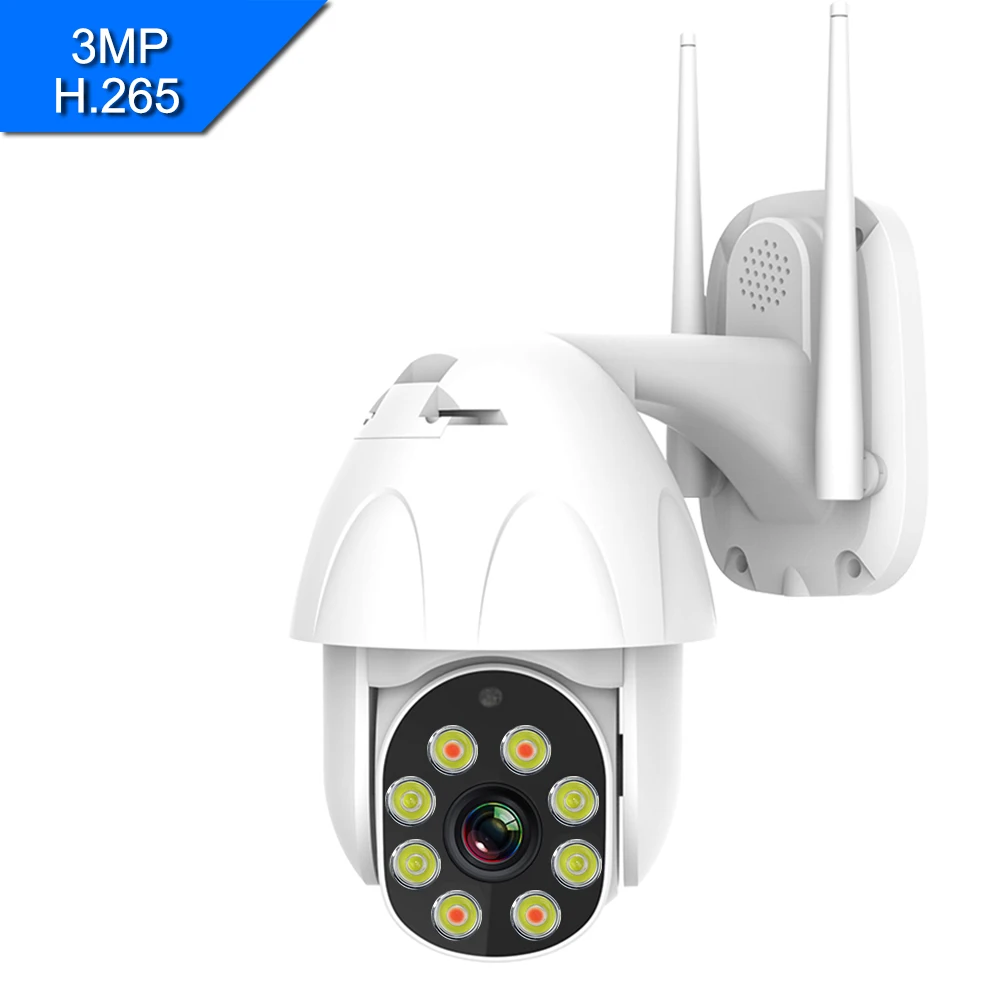 H.265X 3MP ip-камера 4X цифровой зум домашняя камера безопасности IP66 Водонепроницаемая наружная скоростная купольная камера видеонаблюдения WiFi Onvif