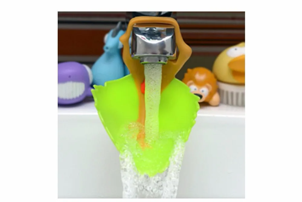 Hot Chidlren cartoon sink baby bath tap animal bathroom kitchen faucet extender for kids washing hands wash silicone shampoo cap Hot Chidlren cartoon sink baby bath tap animal bathroom kitchen faucet extender for kids washing hands wash silicone shampoo cap