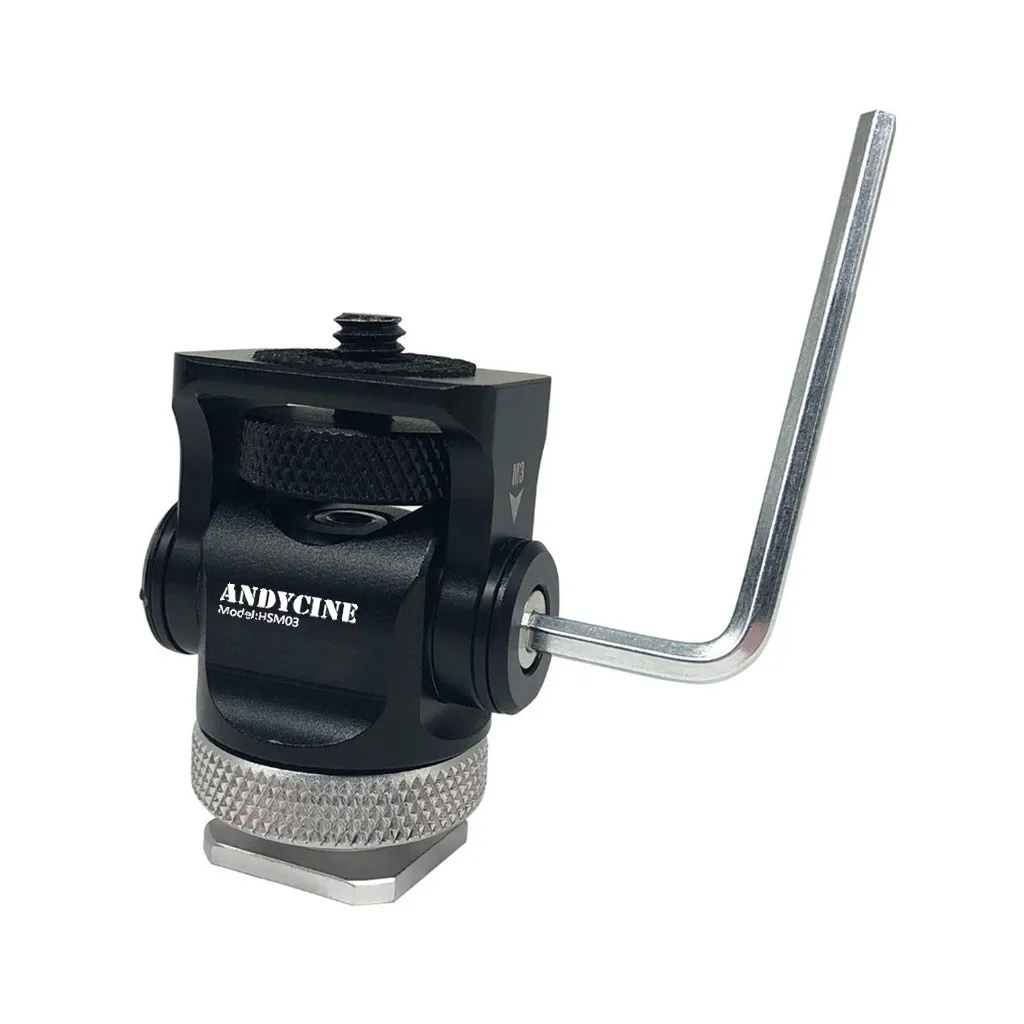 Online ANDYCINE Mini Heißer Aluminium Legierung Schuhe Passend Überlegene 360 Grad Basis Umdrehungen Swivel mit Schraube Leuchte Werkzeuge 19Apr11