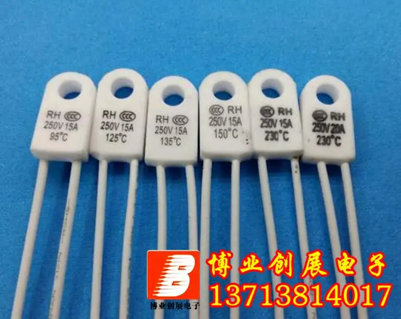 5pcs/RH/Tf 115 Degrees Celsius 15A 250V Temperature fuse Thermal links Over temperature protector | Обустройство дома