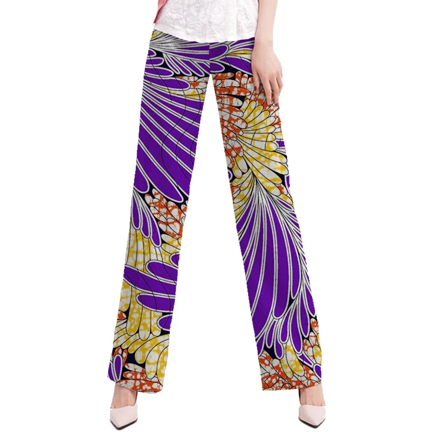 Для женщин Широкие Брюки Модные Дашики Африканский одежда печати батик свободные длинные Брюки для девочек леди Анкара Африка