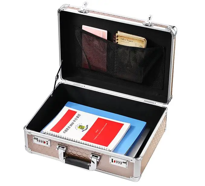 hard case Aluminum Alloy Instrument Camera Photography Tool Holder Storage Case Box heavy duty flight case with Foam Insert