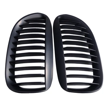 

A Pair Of Matte Black Car Intake Grille Meshes For Bmw 6-Series E63/e64 M6 2005-2010