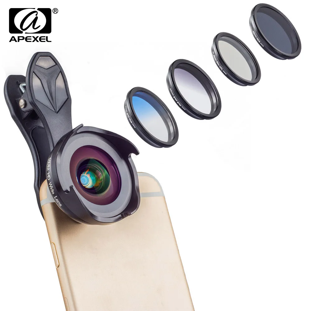 APEXEL المحمول الهاتف العدسات زاوية واسعة/ماكرو عدسة مع غراد فلتر CPL ND تصفية HD المهنية الذكي البسيطة كاميرا APEXEL المحمول الهاتف العدسات زاوية واسعة/ماكرو عدسة مع غراد فلتر CPL ND تصفية HD المهنية الذكي البسيطة كاميرا