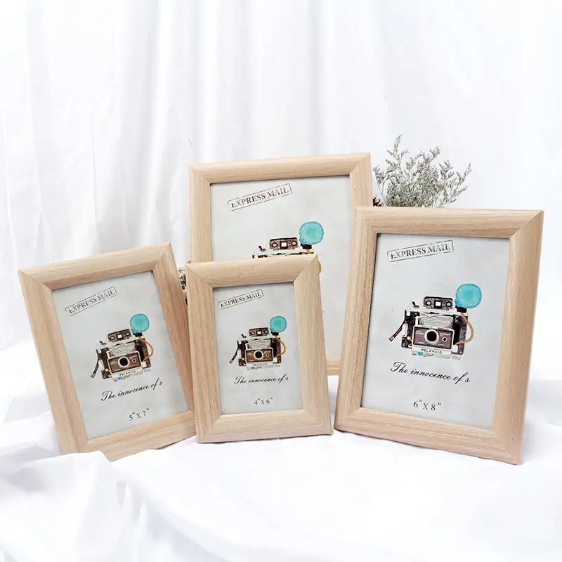 #*Cheap Modern Photo Frame Home Decor Retro Wooden Wedding Couple Recommendation Pictures Frames Gift Ornament Family Picture Display