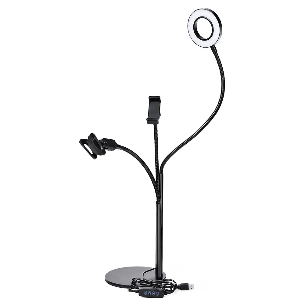  Fusitu Selfie Ring Light with Cell Phone Holder Microphone holder for Live Stream Makeup LED Ring L - 32914538803