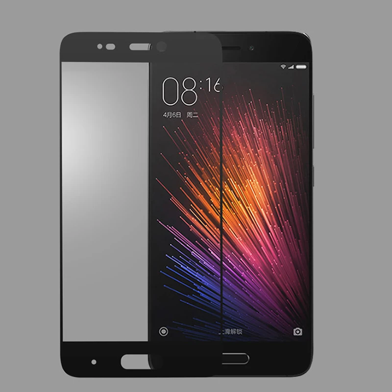 3D изогнутое закаленное стекло с мягкими краями для Xiaomi 5 5s Plus Высококачественная