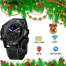 LEMFO LEM6 Bluetooth 4.0 Montre Smart Watch Android 5.1 16 GB SIM Carte Gps Étanche Montres En Cours Montre Smart Watch Android 2017