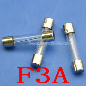 

( 100 pcs/lot ) 3A/250V 6x30mm Quick Blow Glass Tube Fuse, UL Certified.