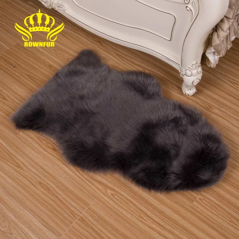 ROWNFUR Faux Fur Floor Mats Soft Artificial Sheepskins Carpet For Kids Living Room Bedroom Chair Sofa Cover Plush Washable Rugs ROWNFUR Faux Fur Floor Mats Soft Artificial Sheepskins Carpet For Kids Living Room Bedroom Chair Sofa Cover Plush Washable Rugs