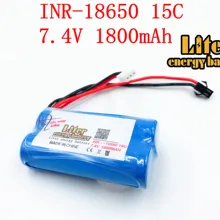 18650 7,4 V 1800 мА/ч, 15C Li-Ion Батарея Запчасти для MJX T40 T40C F39 F49 T39 Syma 822 Udi U12A Syma S033G Q1 tianke H100