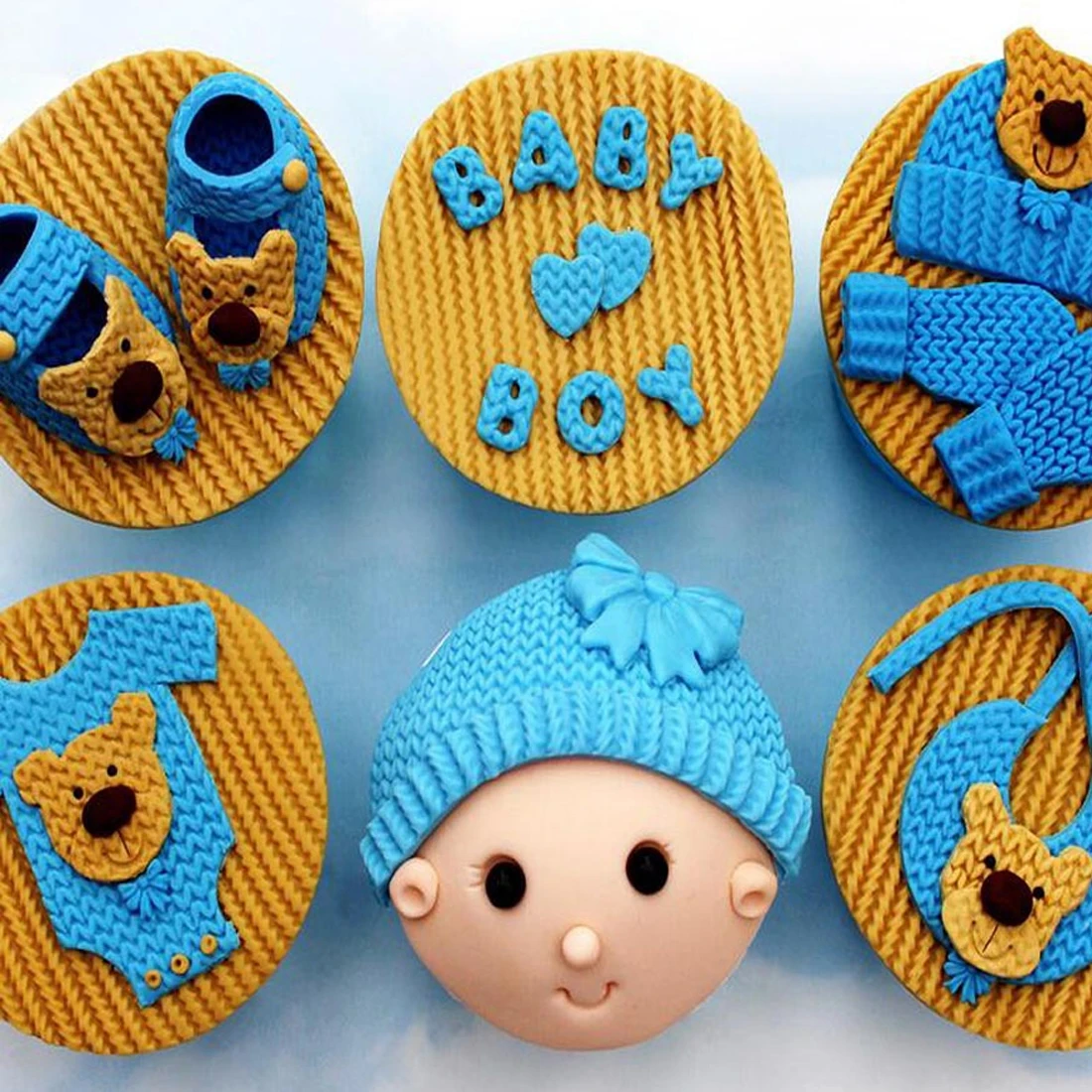 

Gift Sweater Woolen Grain Silicone Cake Mold Chocolate Jelly Baking Mould Sugar Craft Tools Fondant Cake Decorating