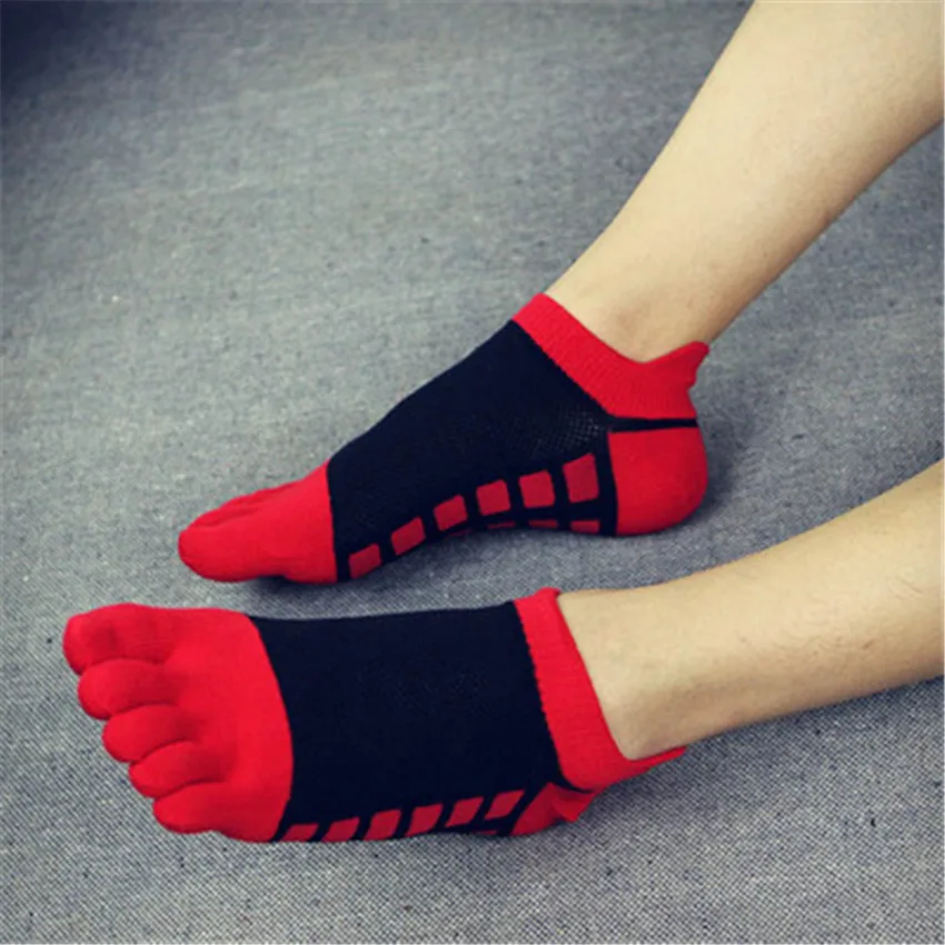 Mens Summer Style Toe Socks Casual Thin Cotton Men Mesh Breathable