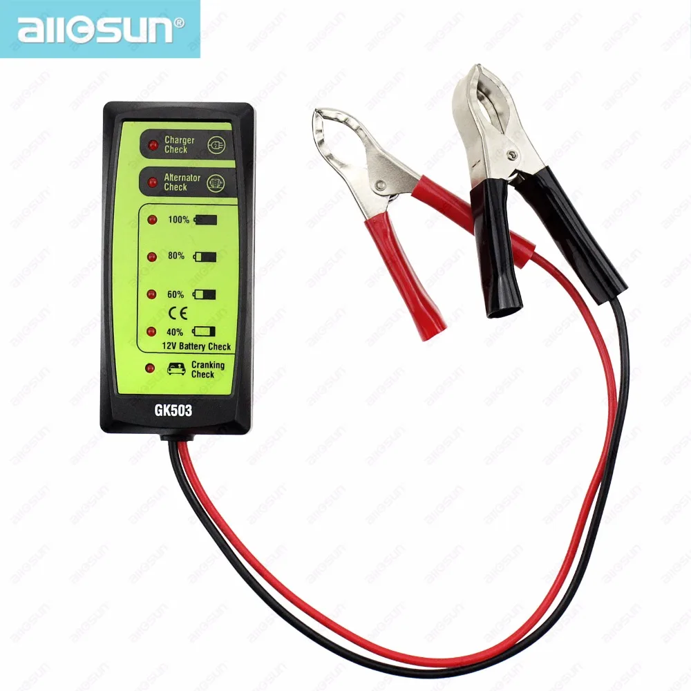 Цифровой анализатор автомобильных аккумуляторов 12 В С ЖК дисплеем|battery tester|battery