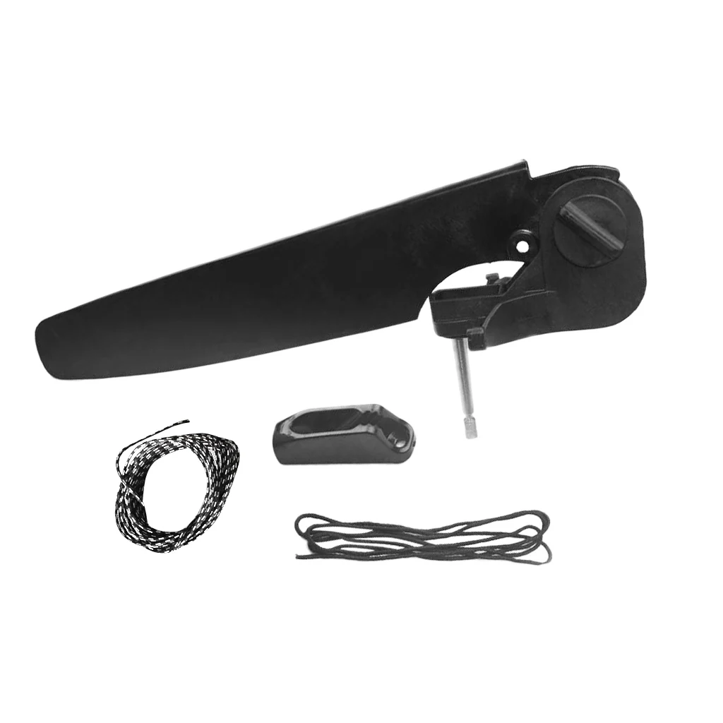 New Kayak Canoe Rudder Direction Foot Control Footrest Rod Rotating Pedals