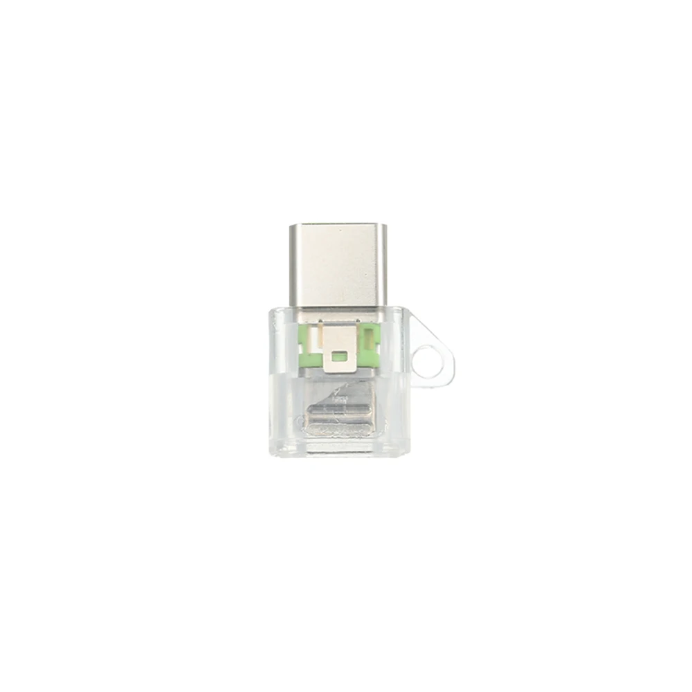 

Type-C to Micro USB Convert Male to Female Adapter Transparent Connector Charging Data Sync
