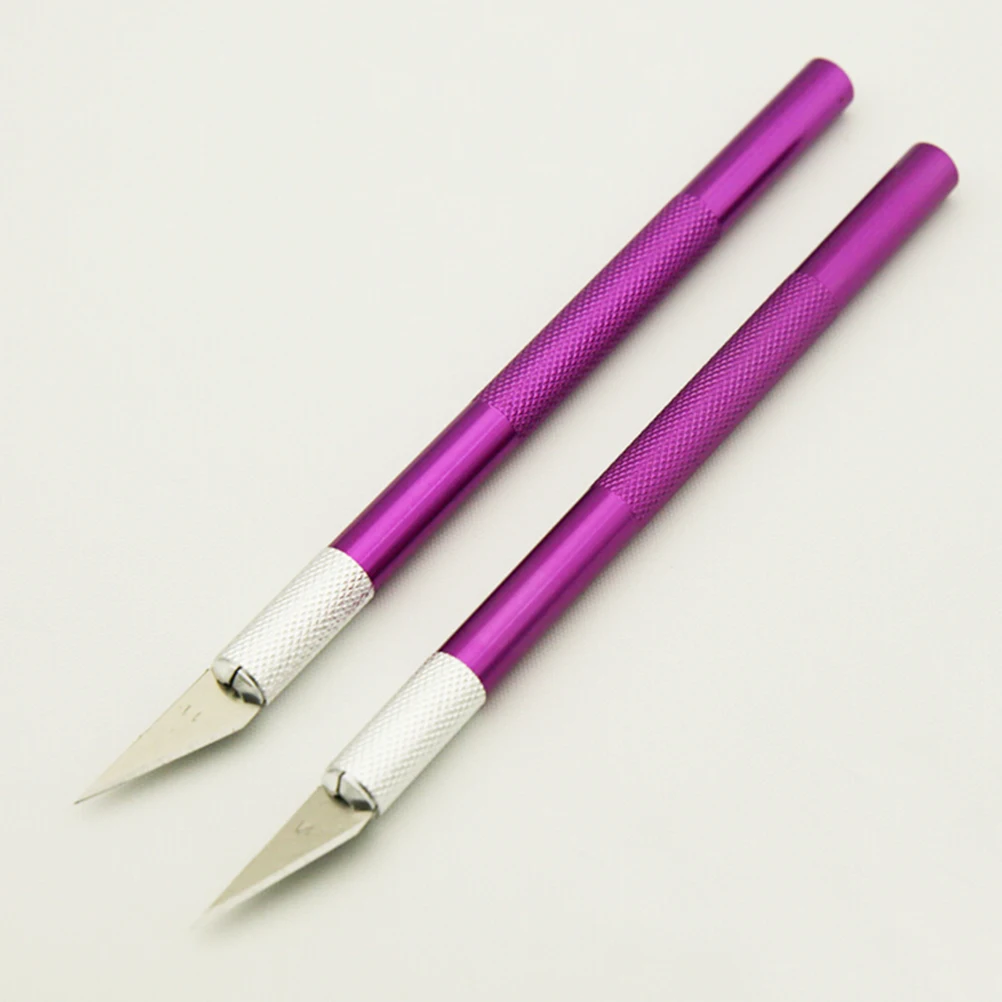Универсальный нож с металлической ручкой, лезвие для скальпеля, нож для резки древесины, бумаги, ручка для рукоделия, гравировки, принадлежности для резки, канцелярские принадлежности DIY