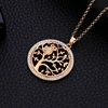 Small Owl Necklace Tree Of Life Pendant Rose Gold Women Sweater Chain Crystal Long Necklaces & Pendants Statement Jewelry Bijoux ► Photo 2/6