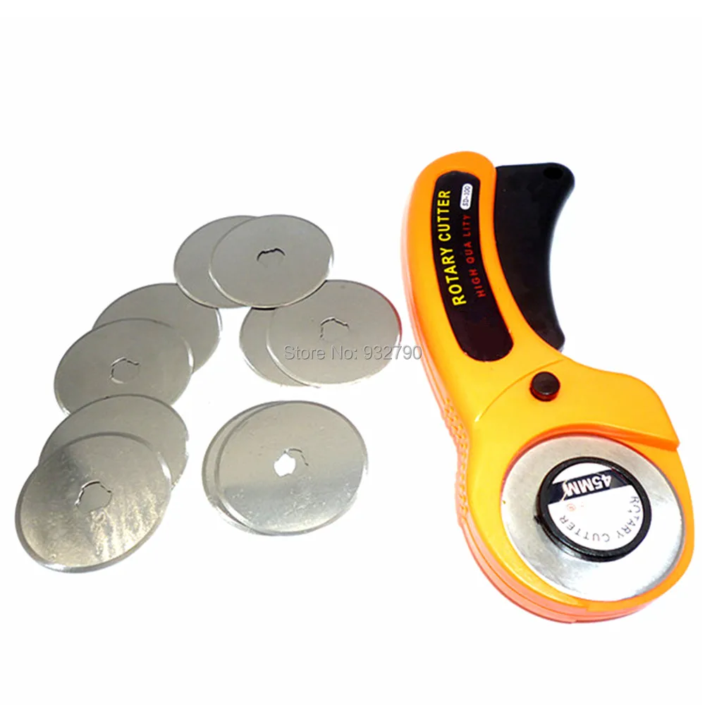 10pcs 45mm Rotary Cutter Blades Sewing Quilting Cutting Replacement