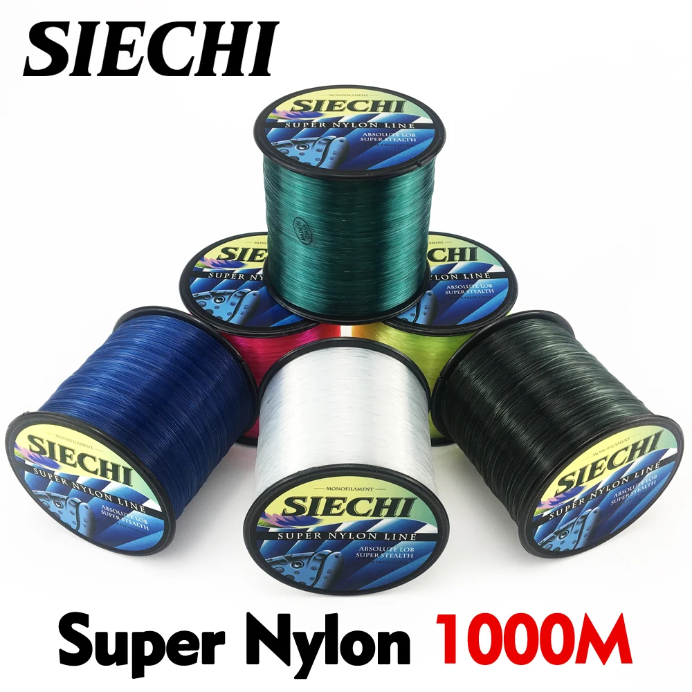 SIECHI 1000 м нейлоновая рыболовная леска из монофиламента японский Материал|nylon