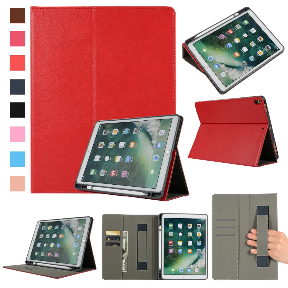 Чехол подставка из воловьей кожи для Apple iPad Pro 10 5 дюйма и прозрачная пленка|Чехлы
