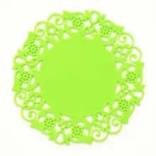 

BPfashionLace Flower Hollow Doilies Silicone Coaster Coffee Table Cup Mats Pad Placemat Kitchen Accessories Cooking Tools