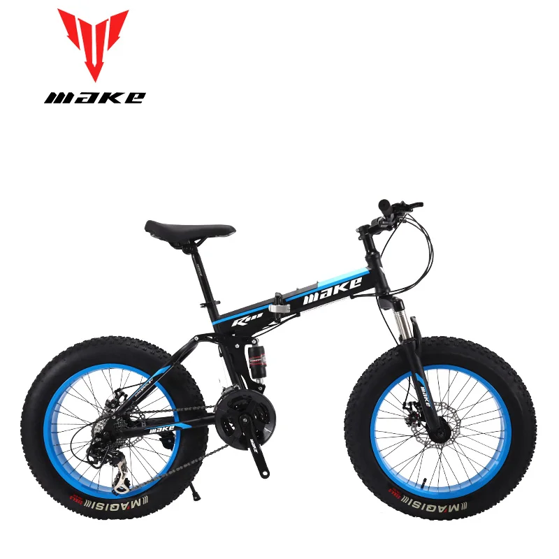 Make стальную складную раму Fatbike 20 колесо 24 скорости SHIMANO|fat bike|bike mountainsteel bike |