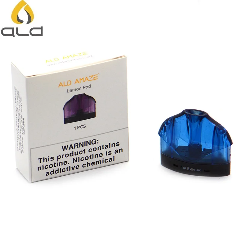 

ALD AMAZE LEMON Pod 3ml Tank 1.0 ohm Organic ceramic Coil E Cigarette Refillable Cartridge for For ALD LEMON Kit Vape