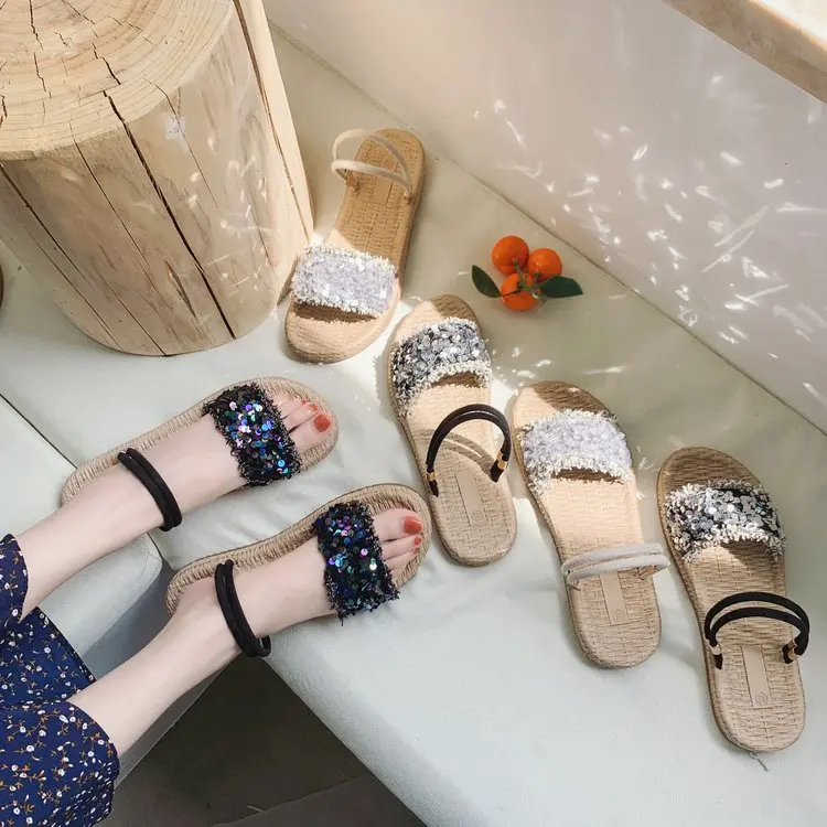 

Shoes Without Heel Slides Socofy Lady Women's Slippers 2019 Platform Flat Sliders Soft Baby Luxury New Scandals Rubber Bling