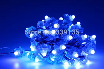 

12mm WS2811 LED Pixel light, square shape, full color; 50pcs a string, DC5V input, Waterproof IP68, led pixel module