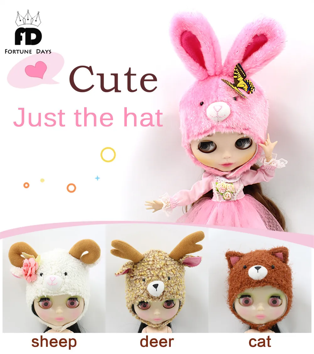 

Free shipping Cute doll hat suitable ICY DOLL JECCI FIVE 1/6 DOLL, only for 1/6 doll, 30cm