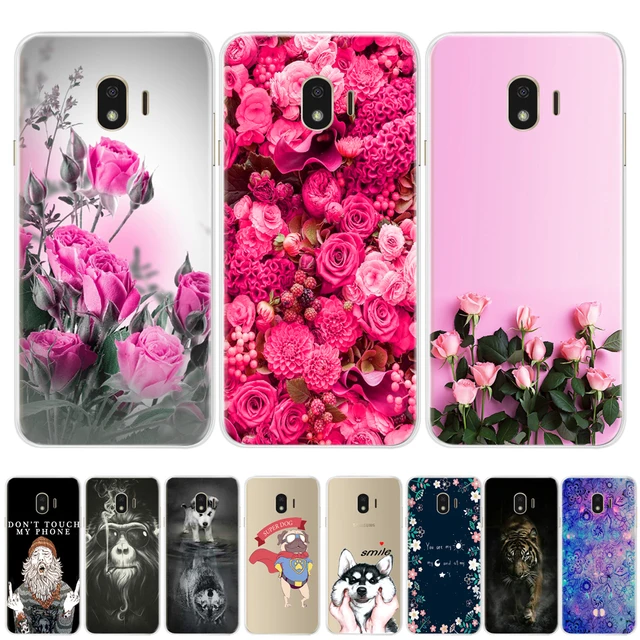 Flower Painted Soft Silicone TPU Cases For Coque Samsung Galaxy A3 A5 2017 A8 A6 J3 J5 J7 2016 J4 J6 2018 Phone Cover case Funda