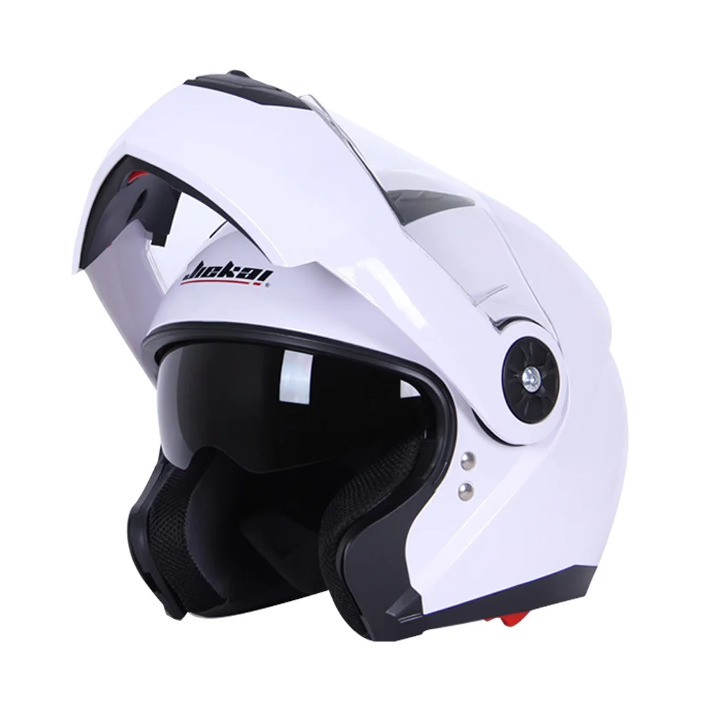 Мотоцикл Jiekai шлем для мужчин мотоциклетный шлем противотуманные Полнолицевые Шлемы для мотокросса Chopper Racing Filp Up модульная езда Casco
