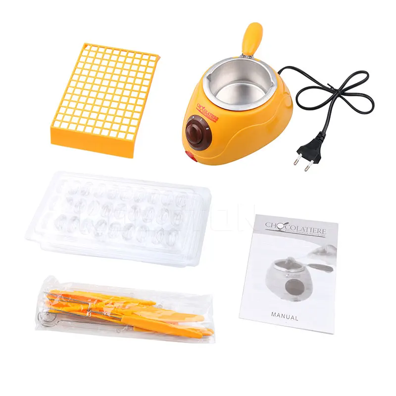 

Chocolate Melting Pot Electric Chocolate Fountain Fondue Singer Chocolate Melt Pot melter Machine DIY Kitchen Tool Gifts