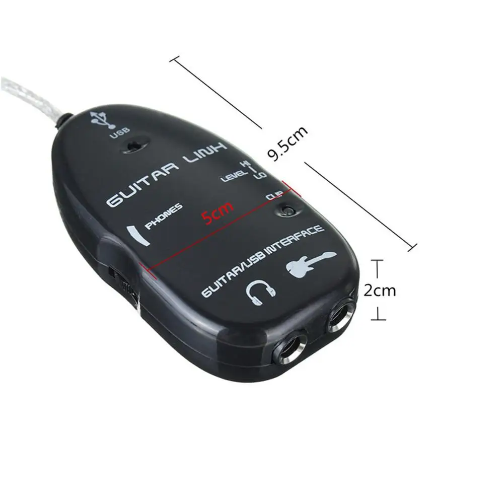 Переходник с гитары на USB интерфейса кабель для записи компакт дисков MAC/PC