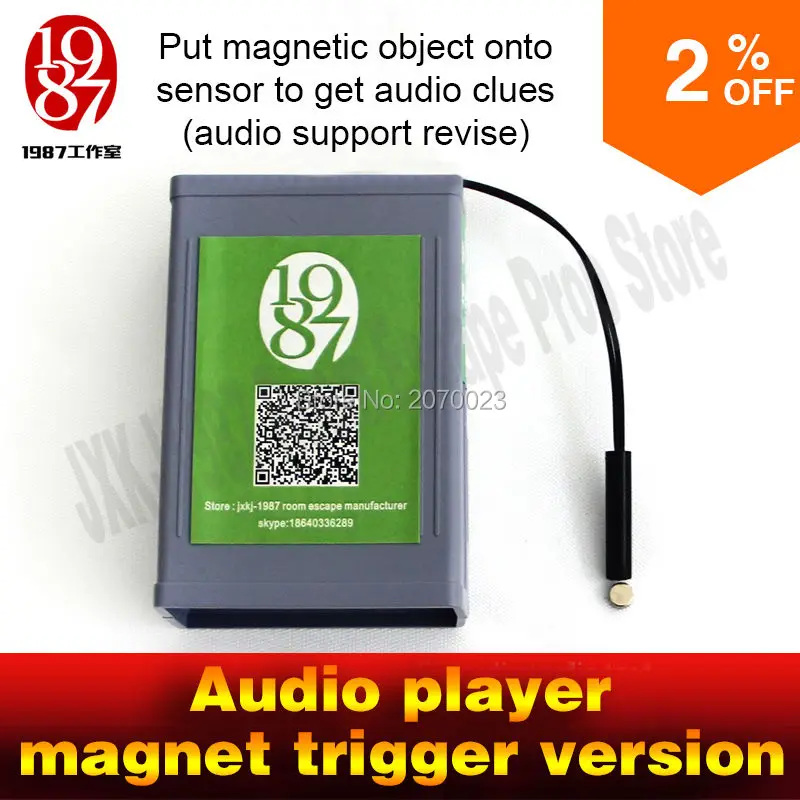 imágenes para Accesorios de juego para escapar de la habitación un imán poner magia prop objeto magnético sobre el sensor para obtener pistas de audio para crear atmoshpere imágenes para Accesorios de juego para escapar de la habitación un imán poner magia prop objeto magnético sobre el sensor para obtener pistas de audio para crear atmoshpere