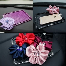 Бабочки розы автомобиль скольжению колодки алмаз мобильный телефон коврик(Mark Цвет Цветок пожалуйста