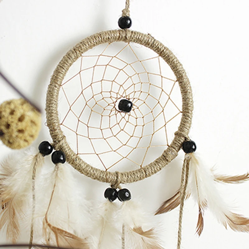 Indian Handmade Dream Catcher Hanging Decoration Feathers Craft Gift for Home Decoration Ornament Craft Gift 6