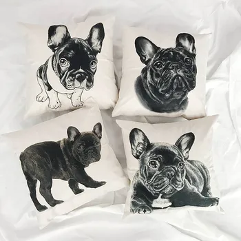 

Hot selling Linen Household use Dogs Cushion Eco-Friendly Santu Dea 4 Colors Cushion45*45cm OM3041