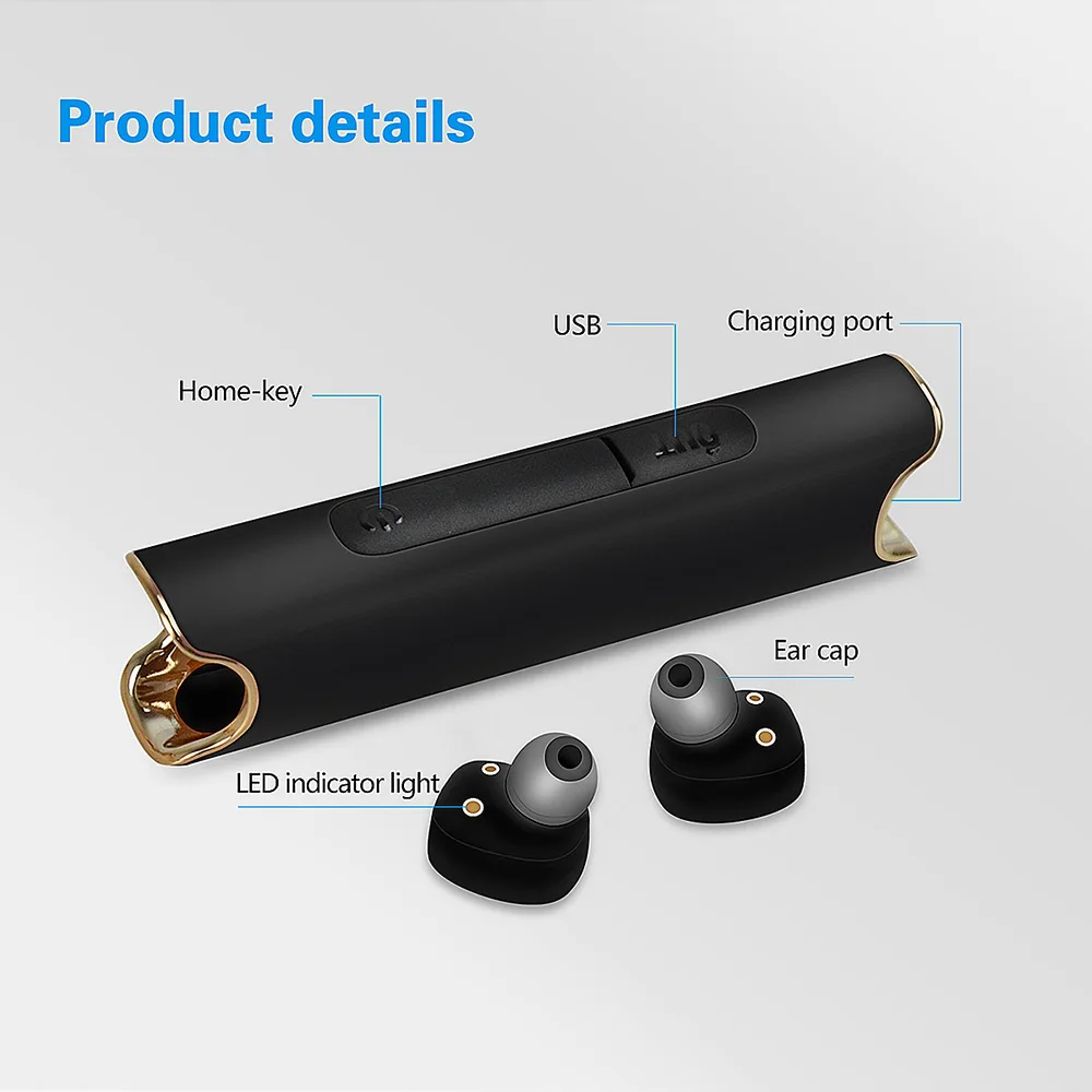 OKCSC-S2-Wireless-Waterproof-Bluetooth-Earphone-Magnetic-Twi