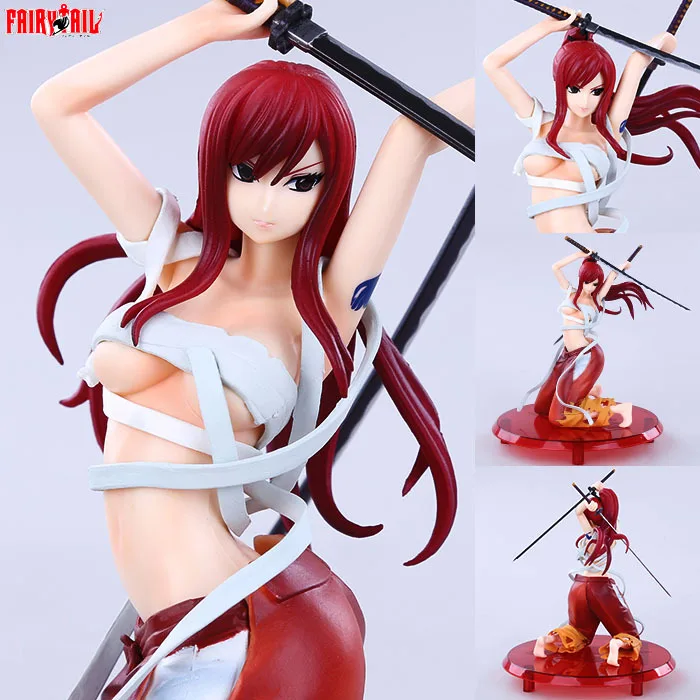 

18CM Anime Fairy Tail Sexy Elza Scarlet PVC Action Figure Model Toy Fairy Tail Figure