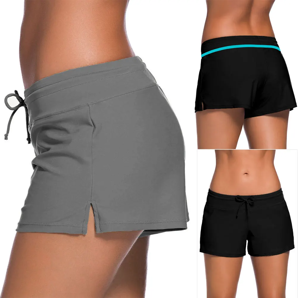 2018 Для женщин внизу отдельно шорты Solid Цвет купальник женские пляжные Спортивная одежда короткие штаны плюс Размеры