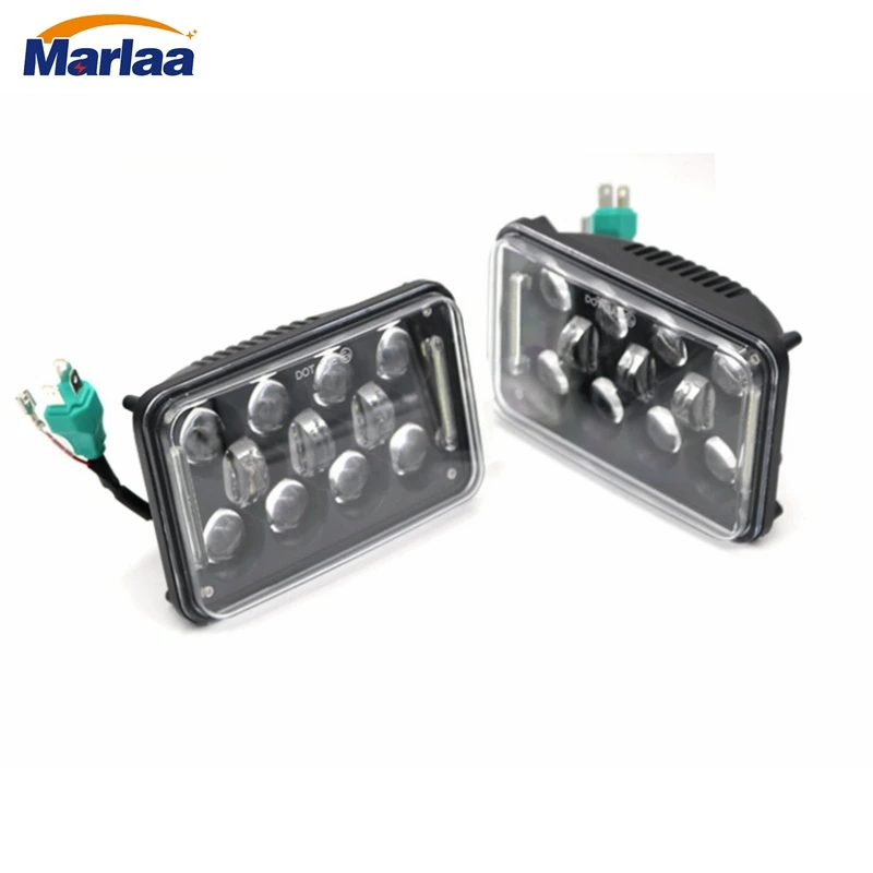 

4X6 Inch Rectangular LED Headlights H4 H4651 H4652 H4656 H4666 H4668 H6545 For Kenworth T800 T400 T600 Peterbilt 357 378 379
